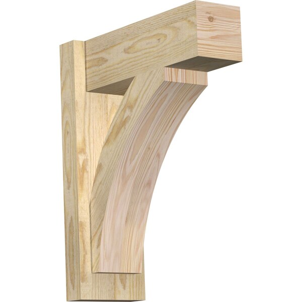Ekena Millwork Thorton Block Rough Sawn Outlooker, Douglas Fir, 6"W x 16"D x 20"H OUT06X16X20THR05RDF - main